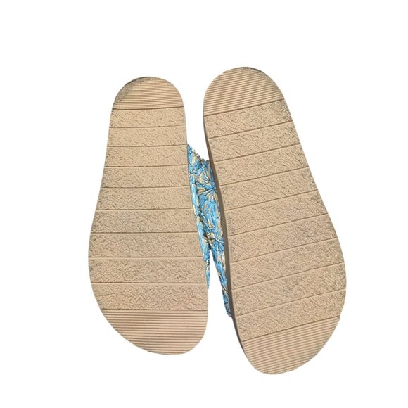 Mila Paoli Womens Size 7.5 Floral Embroidered Sandals Slip On  Made In Italy - Picture 4 of 6